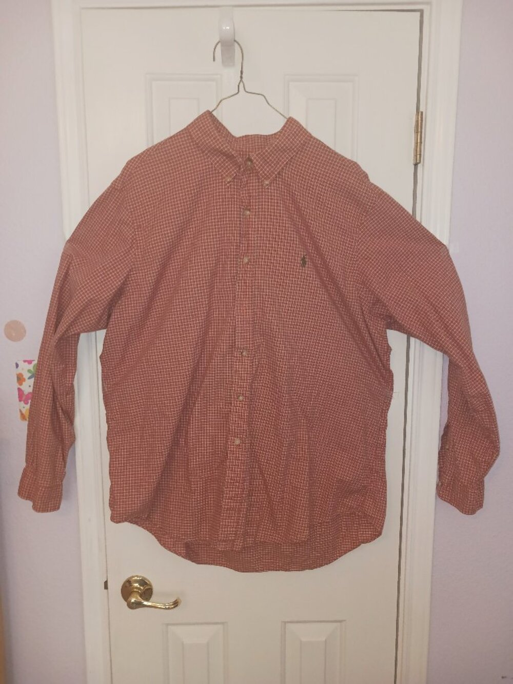 XXL Polo Ralph Lauren Red Gingham Button-Down Shirt